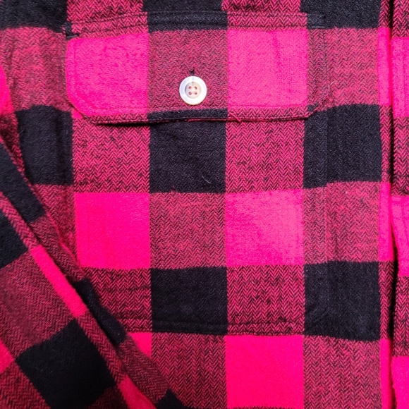 woodland trail heavy thick flannel mens large - Picture 3 of 4